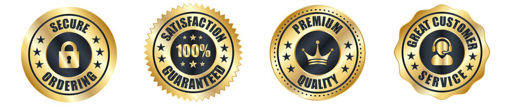 Trust Badges: Money Back Guarantee, Secure Ordering, Easy Returns